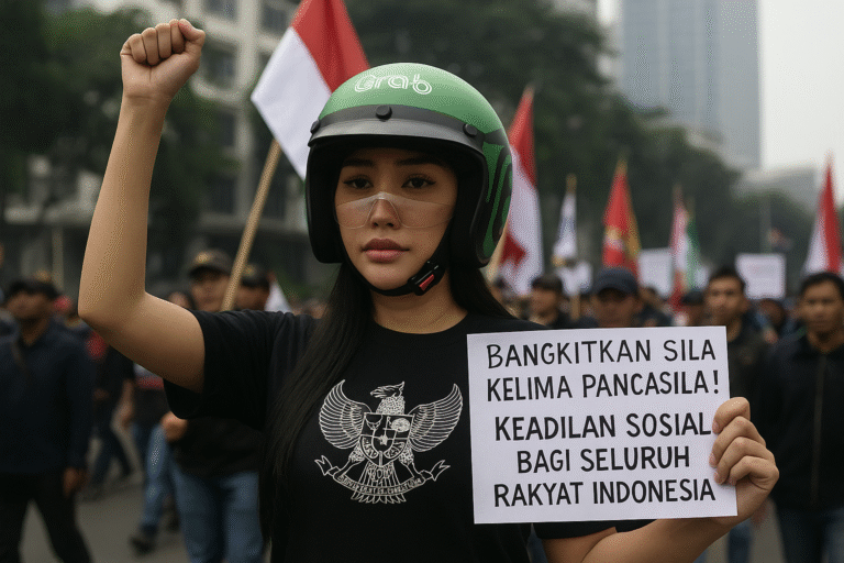 5 Pesan Lucinta Luna Demo Jakarta: Suarakan Keadilan Lewat Helm Ojol