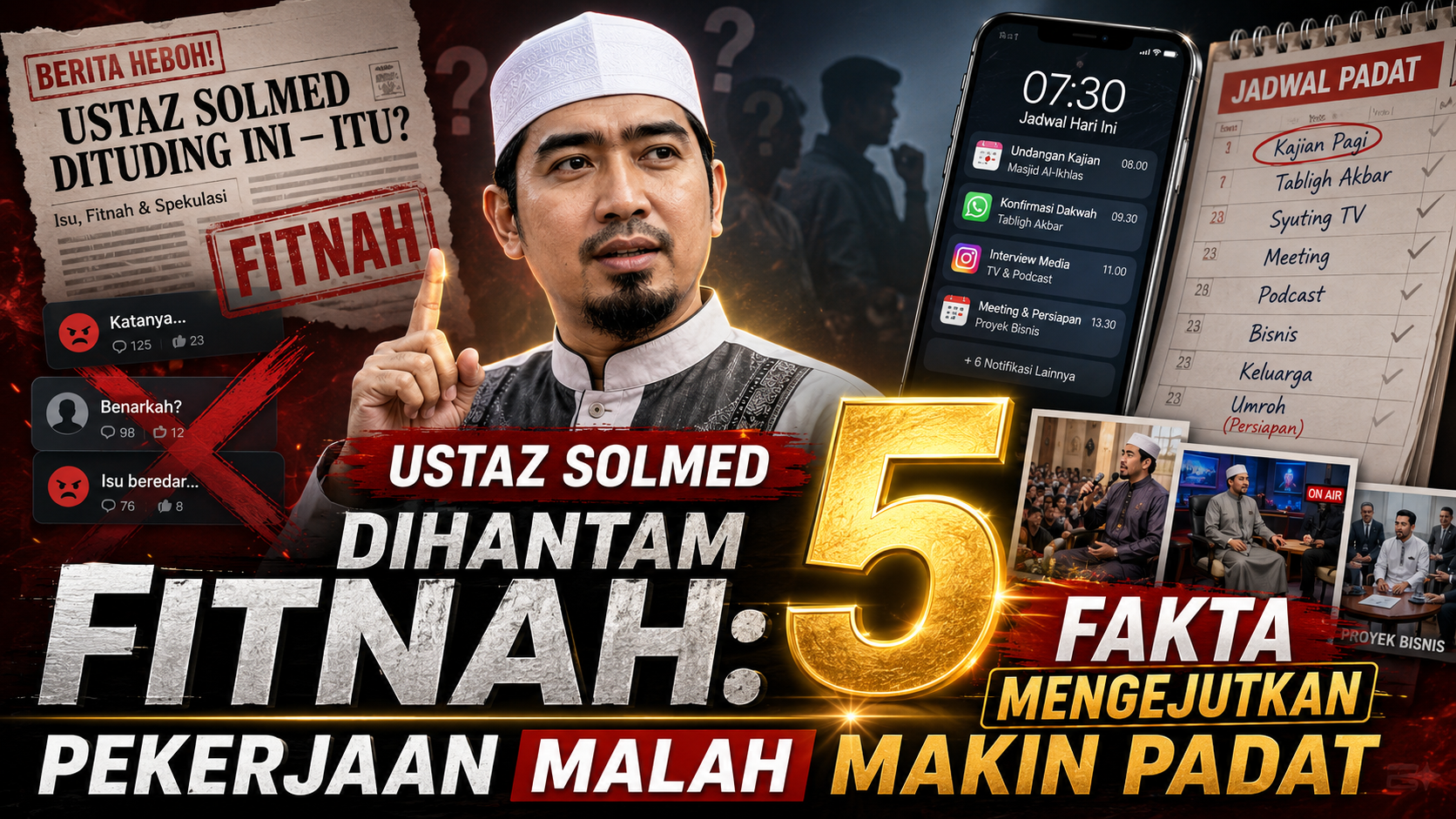 Ustaz Solmed dihantam fitnah